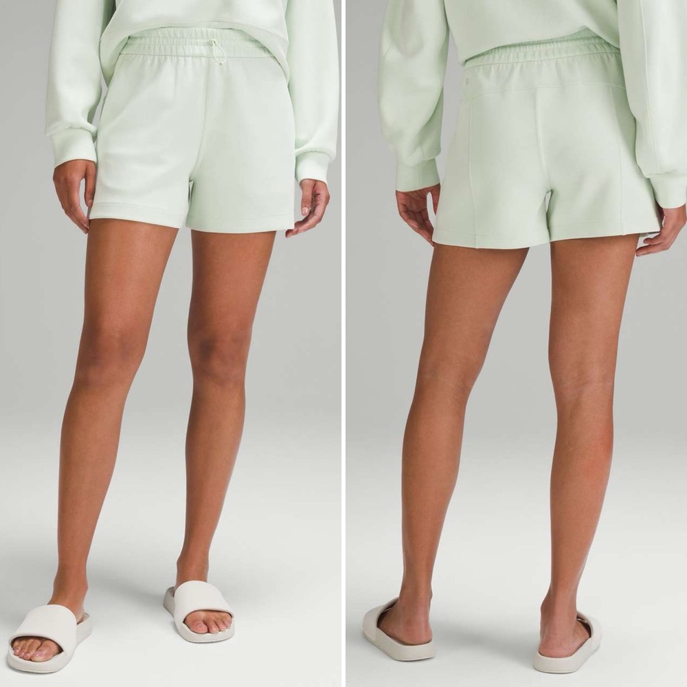 LULULEMON Softstreme High-Rise Short 4" in Kohlrabi Green Size 8 NWT